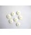 Witte knoop Offwhite glad 13mm. wk823