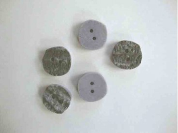 Grove knoop blauw/grijs Bizzkids knoop  20mm