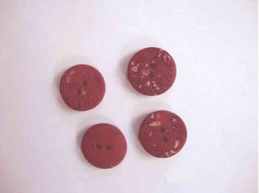 Roos knoop Donkerrood gevlekt 22mm.