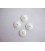 Witte knoop met een dubbele rand 22mm. wk834