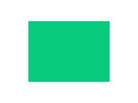 Vossestaart rits 10 cm. Groen