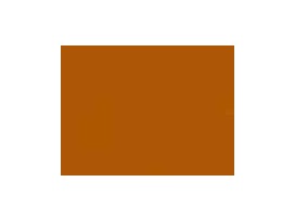 Vossestaart rits 10 cm. Bruin