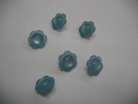 Lichtblauwe bloemknoop 10 mm.