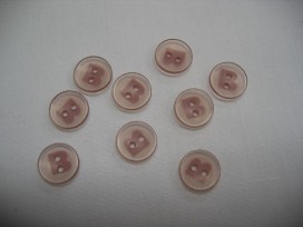 Roze Bizzkids knoop  8 mm. 