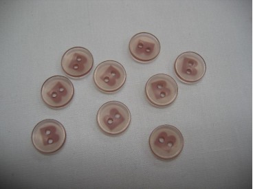 Roze Bizzkids knoop  8 mm. 