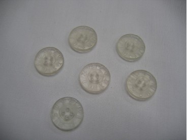 Rubber knoop Bizzkids doorschijnend  18mm