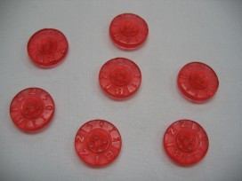 Rubber knoop Bizzkids rood 15mm