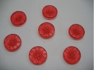 Rubber knoop Bizzkids rood 15mm