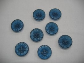 Rubber knoop Bizzkids blauw 15mm