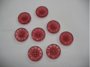 Rubber knoop Bizzkids cassis kleur 15mm