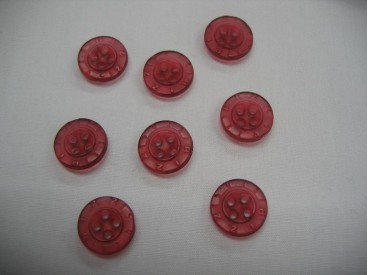 Rubber knoop Bizzkids cassis kleur 12mm