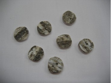 Grove knoop wit/grijs Bizzkids 15mm