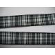 Sierband  Zwart/wit geruit 25mm