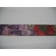 Sierband  Zand met paars/rode bloem 25mm