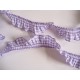 Elastisch kant boerenbont ruit Lila  2cm