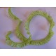 Elastisch kant boerenbont ruit Lime  2cm