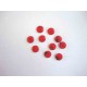 Kunststof mini knoop 2-zijdig Rood 10mm. 804-S9