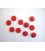 Kunststof mini knoop 2-zijdig Rood 12mm. 805-S9