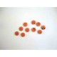 Kunststof mini knoop 2-zijdig Warmoranje 10mm. 806-S9