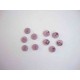 Kunststof mini knoop 2-zijdig Licht oudpaars 10mm. 814-S9