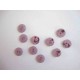 Kunststof mini knoop 2-zijdig Licht oudpaars 12mm. 815-S9