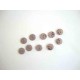 Kunststof mini knoop 2-zijdig Licht taupe 10mm. 816-S9