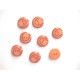 Kunststof knoop met boog Warm oranje 18mm. 835-S10