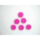 Kunststof knoop met hoekjes Pink 18mm. 305-S11