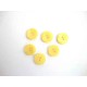 Kunststof knoop met hoekjes Geel 18mm. 309-S11