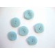 Kunststof knoop met hoekjes Lichtblauw 20mm. 316-S11