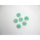 Kunststof knoop met hoekjes Mintgroen 15mm. 317-S11