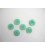 Kunststof knoop met hoekjes Mintgroen 18mm. 318-S11