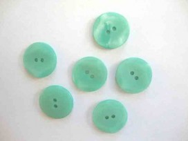 Kunststof knoop met hoekjes Mintgroen 20mm. 319-S11