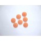 Kunststof knoop mat gespikkeld Oranje 18mm. 404-S13