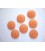 Kunststof knoop mat gespikkeld Oranje 22mm. 405-S13