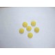 Kunststof knoop mat gespikkeld Geel 15mm. 413-S13