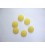 Kunststof knoop mat gespikkeld Geel 18mm. 414-S13