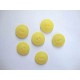 Kunststof knoop mat gespikkeld Geel 22mm. 415-S13