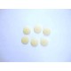Kunststof knoop mat gespikkeld Offwhite 15mm. 423-S13