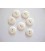 Kunststof knoop glanzend glad Offwhite 22mm. 431-S14