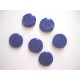 Kunststof knoop glanzend glad Kobalt 22 mm. 432-S14