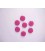 Kunststof knoop glanzend glad Fuchsia 18mm. 434-S14