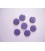 Kunststof knoop glanzend glad Paars 18mm. 444-S14