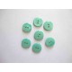 Kunststof knoop glanzend glad Mintgroen 18mm. 450-S14