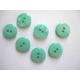 Kunststof knoop glanzend glad Mintgroen 22mm. 451-S14