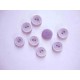 Kunststof knoop mat met cirkel Lila 15mm. 475-S15