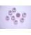 Kunststof knoop mat met cirkel Lila 15mm. 475-S15