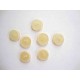 Kunststof knoop dubbel Creme 18mm. 603-S16