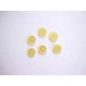Kunststof knoop dubbel Geel 15mm. 605-S16