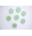 Kunststof knoop dubbel Mintgroen 18mm. 620-S16